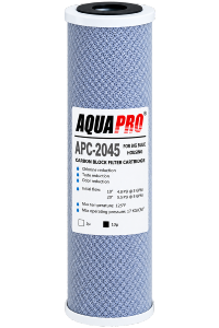 Cartouche charbon actif bloc AQUAPRO APC-2045 20 pouces Big Blue