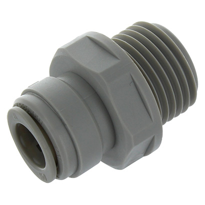 Raccord droit AMCB0607 1/2 BSP m�le tube 3/8 push-fit