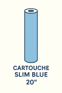 Cartouche Slim blue propylène 20