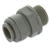 Raccord droit fileté 3/8&#8243; BSP avec joint – Tube 3/8&#8243; push&#8209;fit | Réf. AMCB0606