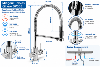 ROBINET MITIGEUR 3 VOIES GLIANO SP303 CHROMÉ
