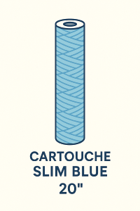 Cartouche Slim blue bobinées 20