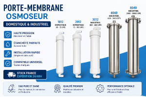 Porte-membrane osmoseur domestique et industriel