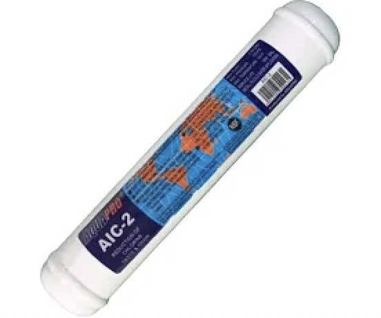 cartouche AICS-25 cartouche en ligne 2 niveaux Charbon/sediment 12"1/2" entree et sortie 1/4