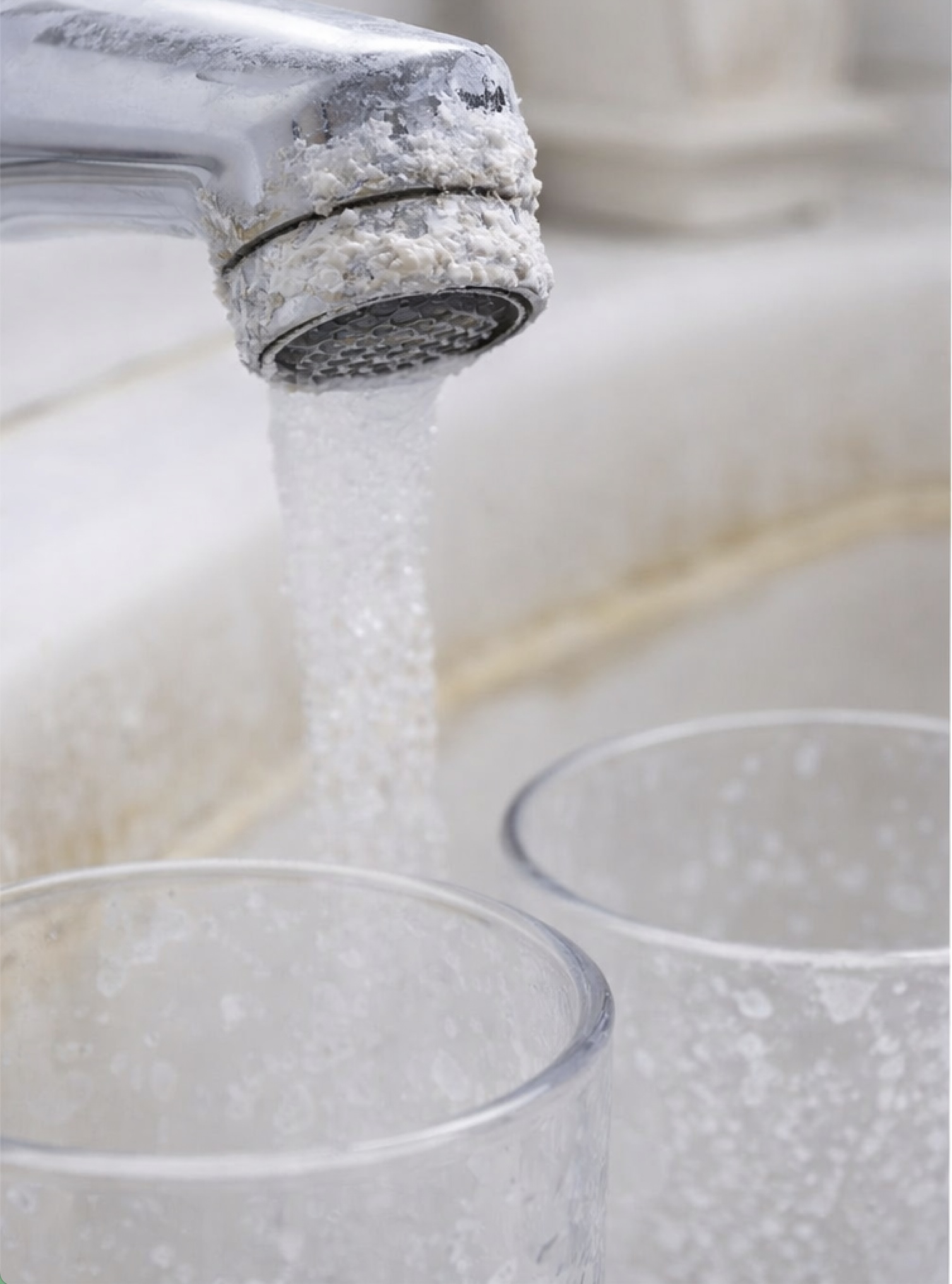 Eau dure calcaire avant adoucisseur