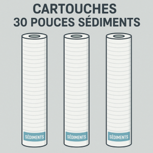 CARTOUCHES 30 POUCES SÉDIMENTS