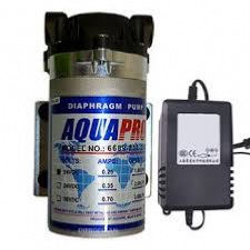 Pompe booster 36 Volt + transfo (de150 GPD - 400GPD) AQUAPRO 