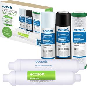 Kit de Cartouches ECOSOFT P’URE-BALANCE– Remplacement Complet Préfiltres et Post-filtre