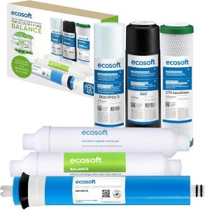 Filtre Osmose Inverse Ecosoft – Recharges 5 Étapes avec Minéraliseur Calcium