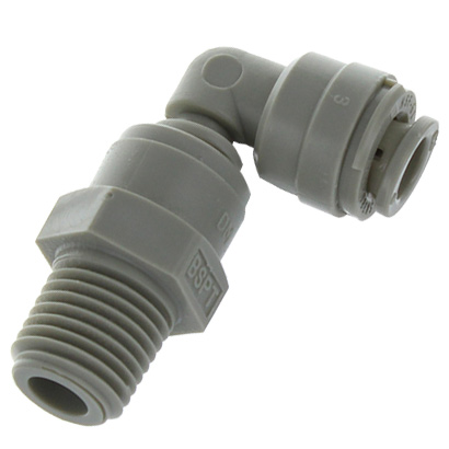 Raccord équerre pivotante 1/4" tube - 1/4" BSPT (Réf. AMESBT0404)