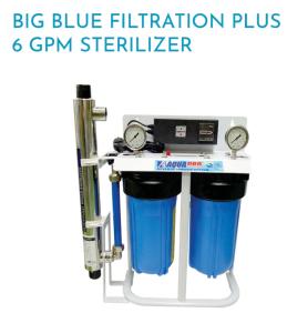 Système de Filtration & Stérilisation UV BIG BLUE 10’’ – 6 GPM – Inox 304-CA