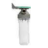 Boîtier 2P ECO duplex 9" ¾ transparent bol PET ¾ - ¾"