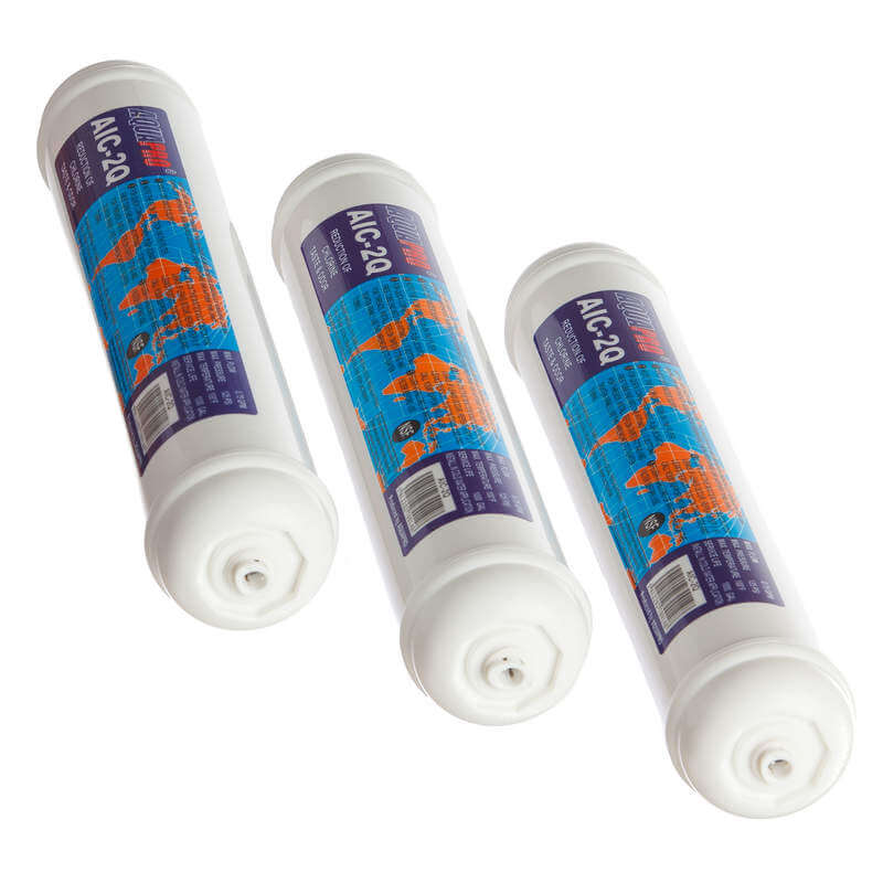 Filtre charbon actif inline 10x2 pouces 1/4 – Lot de 3 cartouches osmoseur haute performance
