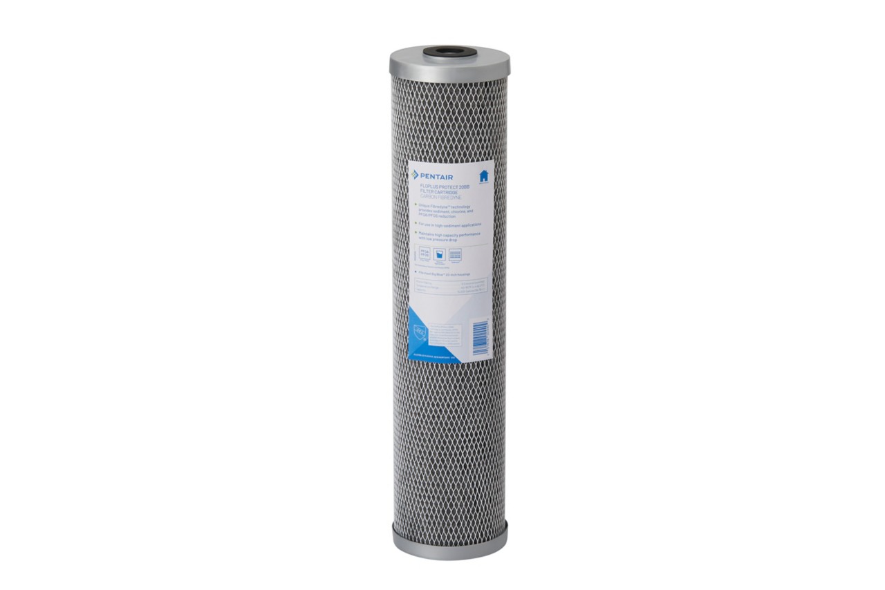 Cartouche charbon actif bloc Pentair FloPlus-20BB 0,5 micron – Big Blue 20 pouces (455906-43)