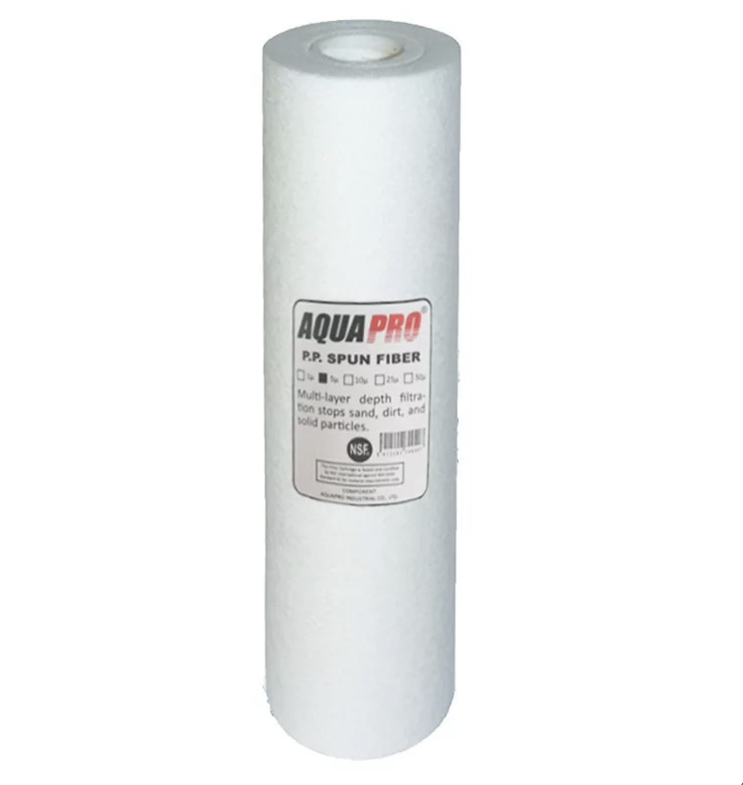 Cartouche anti-sédiment Spun – 5 microns – 10" – Aquapro