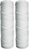 Lot de 2 cartouches mixtes 9"3/4 bobinées (sédiments 25µ + charbon actif) pour filtration efficace des particules, goûts, odeurs et chlore. Compatible porte-filtre 10".