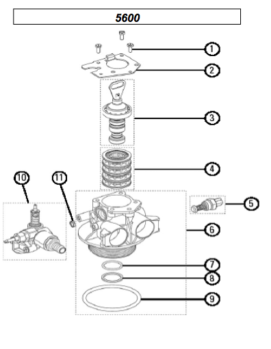 Fleck 5600 Parts Diagram