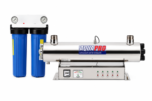 Station UV Aquapro 60 GPM avec double filtration – 13 626 L/h – 5 lampes UV-C – 200 W