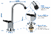 Robinet col de cygne chromé court 7/16" – Pour osmoseur et filtration