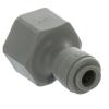 Raccord femelle 1/2" BSPP vers tube 1/4". Idéal pour osmoseurs, filtres à eau et raccordements rapides.