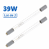 Lot de 2 lampes UV-C 39 W – 4 broches – 850 mm – pour stérilisateur UV 12 GPM