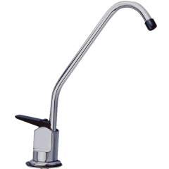 Robinet col de cygne chromé long 7/16" – Pour Osmoseur et Filtration