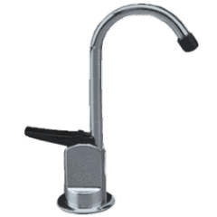 Robinet col de cygne chromé court 7/16" – Pour osmoseur et filtration