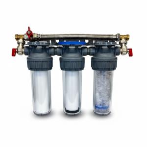 Station de filtration ECOSOFT – Filtration 3 étapes avec charbon actif et protection anti-calcaire