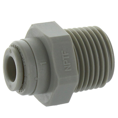 Raccord droit 3/8" fileté - 1/4" push-fit (Réf. AMC0406)