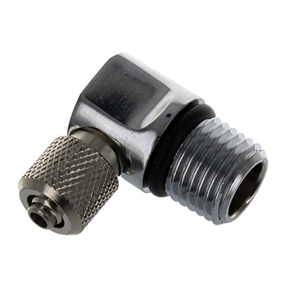Raccord chromé coudé à coiffe 1/4" - PR-FI-23-A14