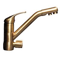 Robinet Dauphin  3 voies Bronze