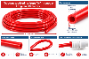 Tubing polyethylene 1/4'' rouge (10 mètres)