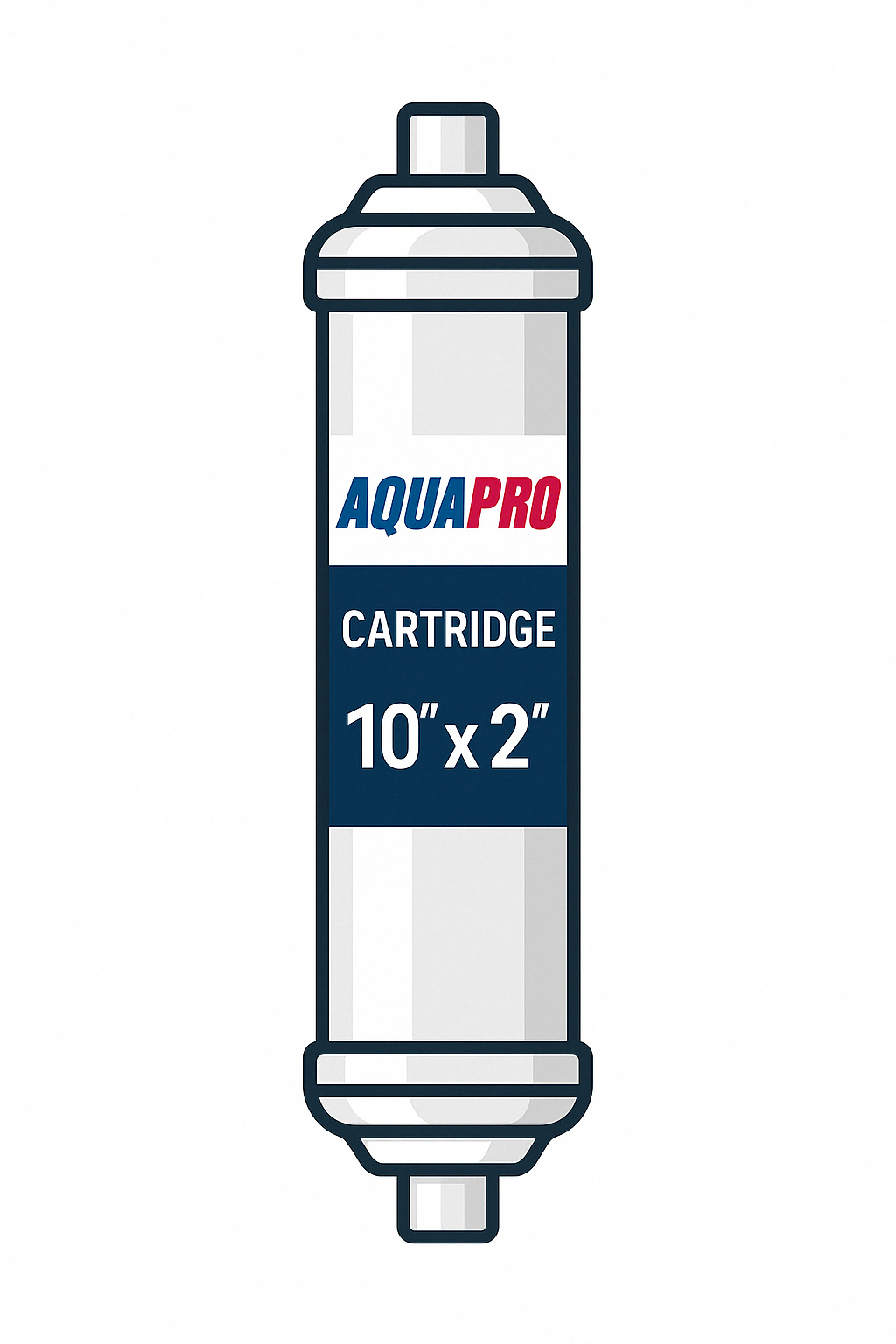 CARTOUCHE AQUAPRO EN LIGNE 10X2 POUCES