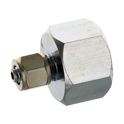 Connecteur nipple chromé 1/4" - 3/8" mâle-mâle (Réf. PR-CN-F38)