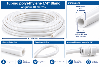 Tubing polyethylene 1/4'' Blanc (10 mètres)