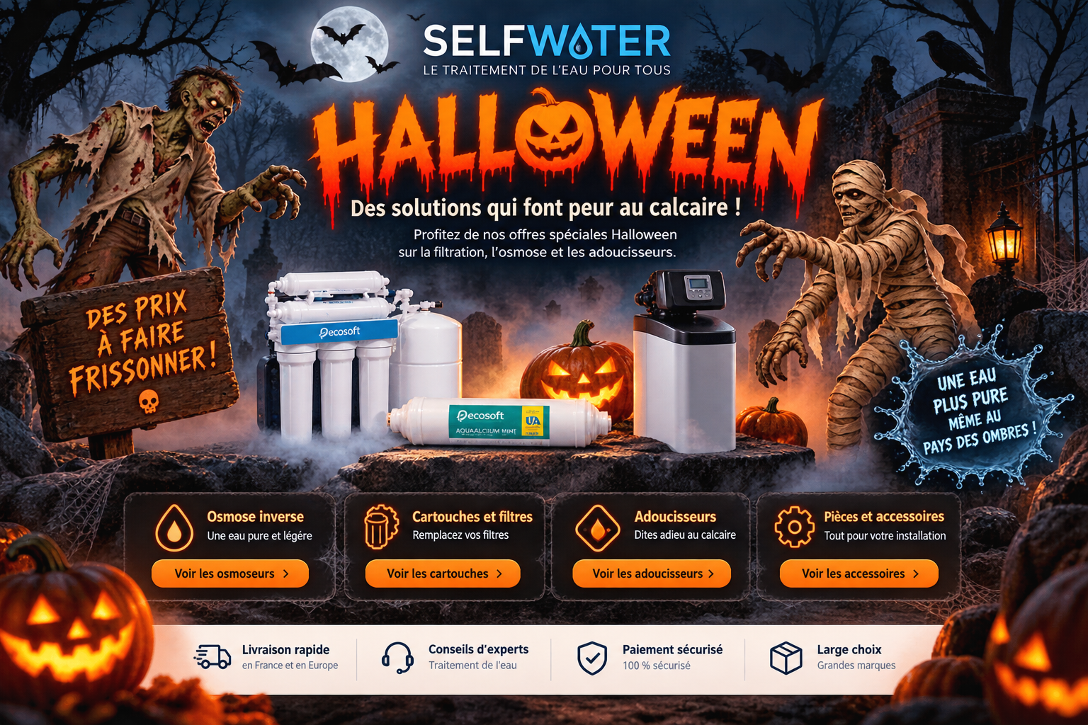 Halloween Selfwater - Traitement de l'eau