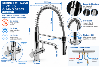 ROBINET MITIGEUR 3 VOIES GLIANO SP305 CHROMÉ