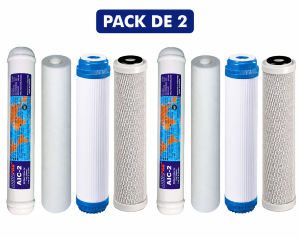 Pack de 2 kits cartouches osmoseur Aquapro 5000 | Filtration 5 niveaux — Selfwater