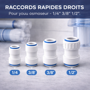 Raccords rapides droits