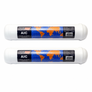 Lot de 2 cartouches en ligne Aquapro AIC-2 au charbon actif – Goûts et odeurs – 10 x 2 pouces