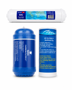  Cartouche osmoseur 5" propylène+ Gac+cartouche AIC AQUAPRO osmoseur aquapro 2500