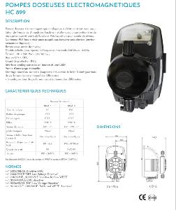 Pompe doseuse électromagnétique HC 899 – Débit réglable 0-20 L/h