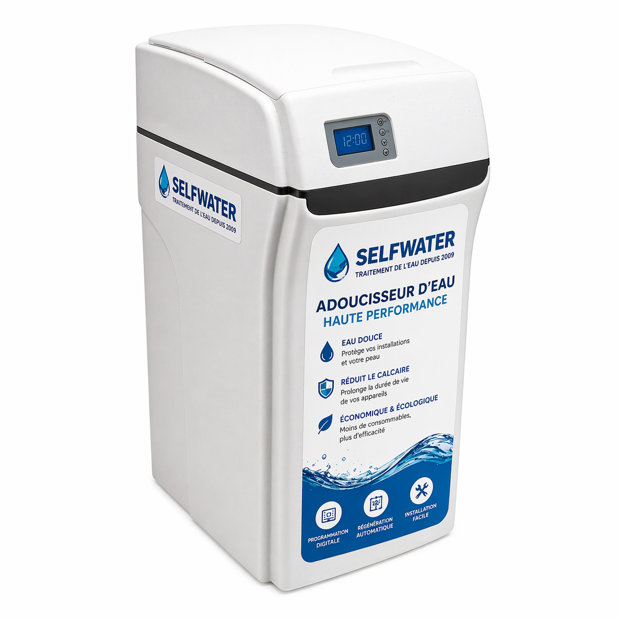 Adoucisseur d'eau Selfwater 30L stop calcaire maison compl�te