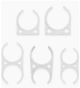 Clips de fixation pour maintenir les cartouches et membranes d’osmoseur.
