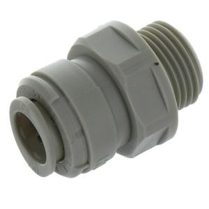 Raccord droit fileté 3/8&#8243; BSP avec joint – Tube 3/8&#8243; push&#8209;fit | Réf. AMCB0606
