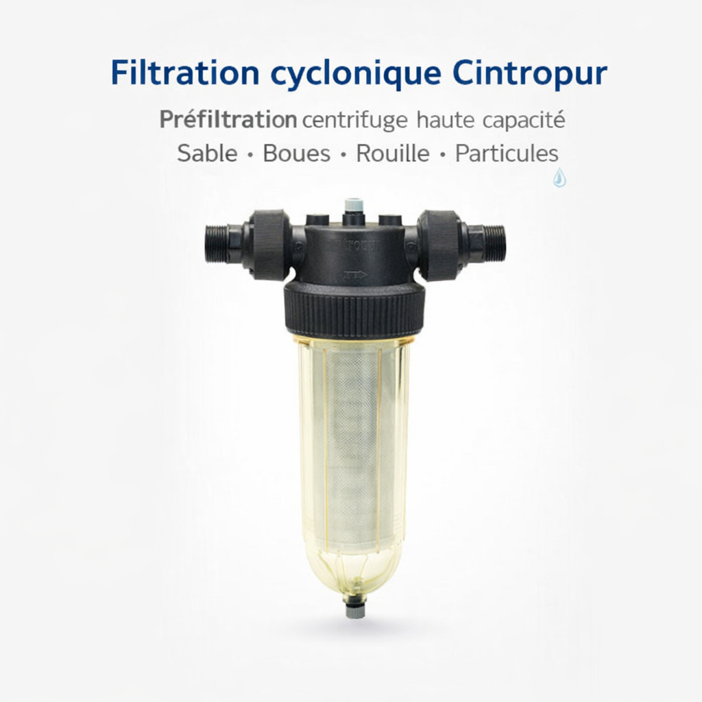 Gamme filtration Cintropur | Filtres cycloniques eau maison