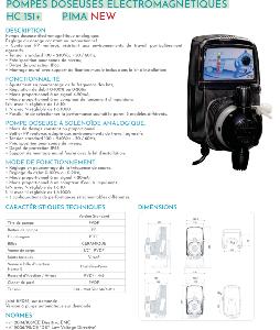 Pompe doseuse électromagnétique HC 151+ CST – Débit réglable 0-20 L/h