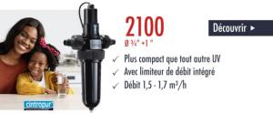 Stérilisateur UV MONO CINTROPUR 2100 - 2 m3/h - 25 Watt