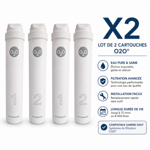  Pack x2 kit entretien osmoseur Aquaporin A2O Pure | 2 ans de filtration