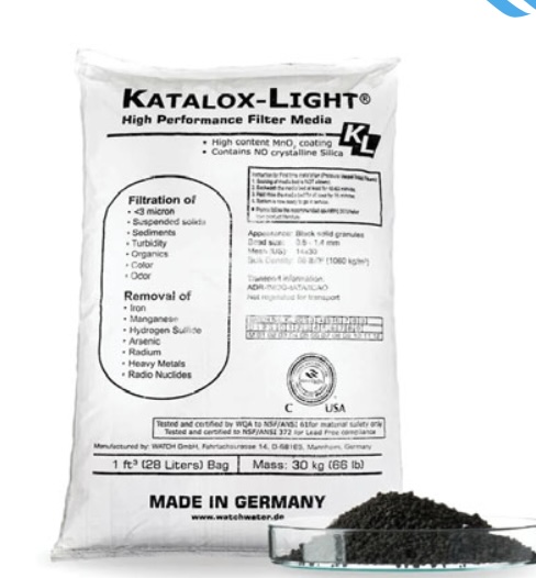 Média filtrant KATALOX-LIGHT® – 28,3 L (SAC) – Filtration 3 microns – Élimination Fer, Manganèse, H&#8322;S, Arsenic